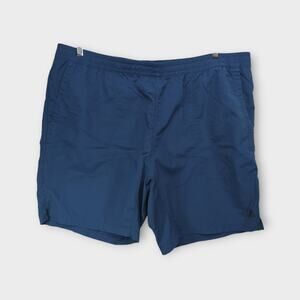 Mens The North Face Blue Flat Front Shorts Size XXL
